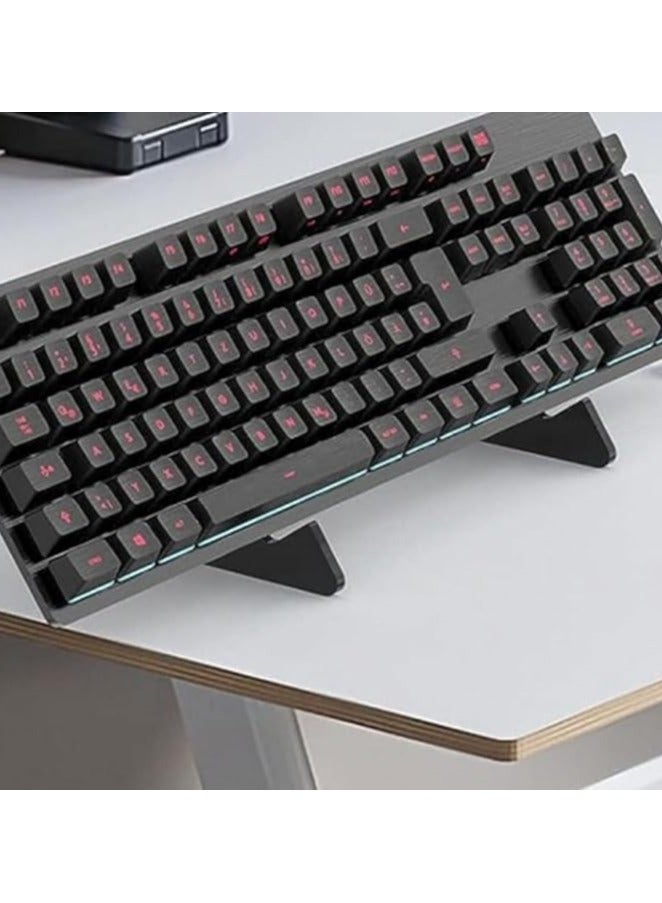 erorex Computer Keyboard Stand Keyboard Stand for Desk Keyboard Holder for Desk Keyboard Storage Holder Keyboard Display Shelf Mechanical Keyboard Holder Photo Frame Holders Rack Acrylic - Image 3