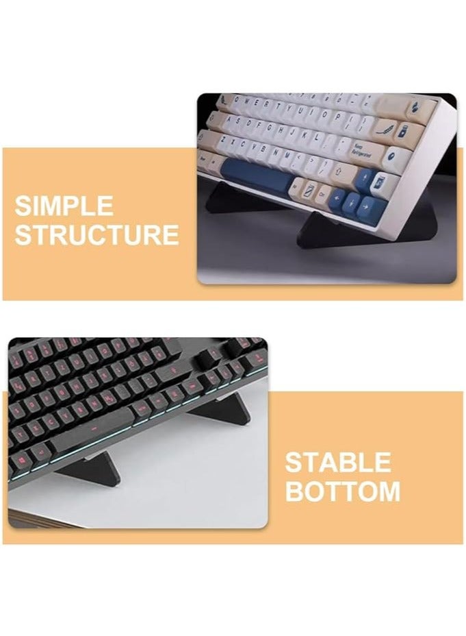 erorex Computer Keyboard Stand Keyboard Stand for Desk Keyboard Holder for Desk Keyboard Storage Holder Keyboard Display Shelf Mechanical Keyboard Holder Photo Frame Holders Rack Acrylic - Image 4