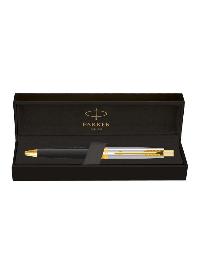 PARKER Aster Shiny Black |Gold Trim |Ball Pen - Image 1