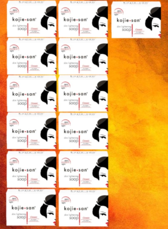 Kojie 13 Pieces Kojie San Skin Lightening Soap Classic 135g - Image 1