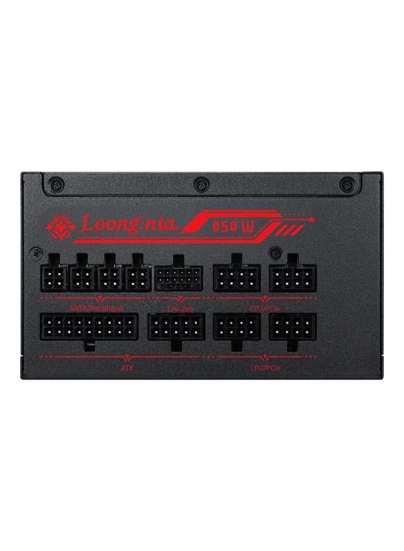 MSI A850GLS MLG EDITION 850W Power Supply, 80+ Gold Certified, Fully Modular ATX, PCIe 5.1 12V-2×6 (600W) GPU Ready, FDB 135mm Fan, 105°C Capacitors, Full Protection Suite, Gaming PC PSU | 306-7ZPIY48-CE0 - Image 4