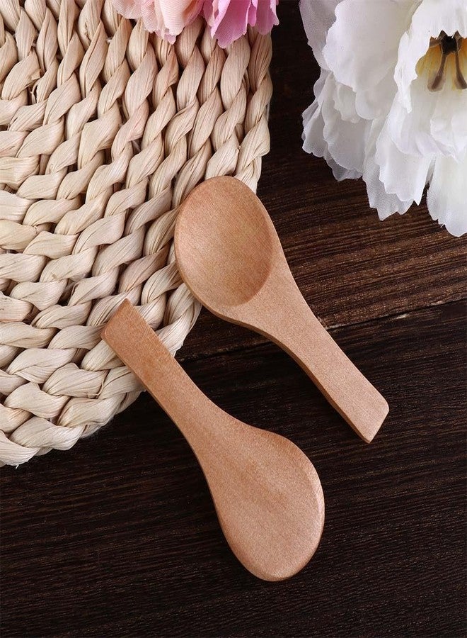 Kopida 20 Pieces Small Wooden Spoons Mini Nature Wooden Honey Teaspoon Condiments Spoons for Kitchen Cooking Seasoning Coffee Tea - Image 3
