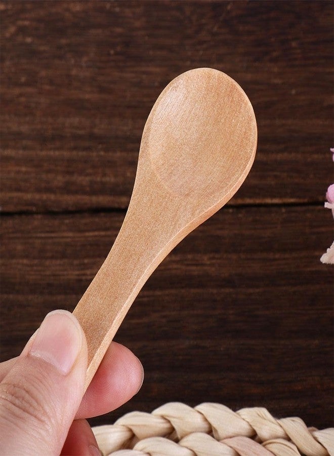 Kopida 20 Pieces Small Wooden Spoons Mini Nature Wooden Honey Teaspoon Condiments Spoons for Kitchen Cooking Seasoning Coffee Tea - Image 5