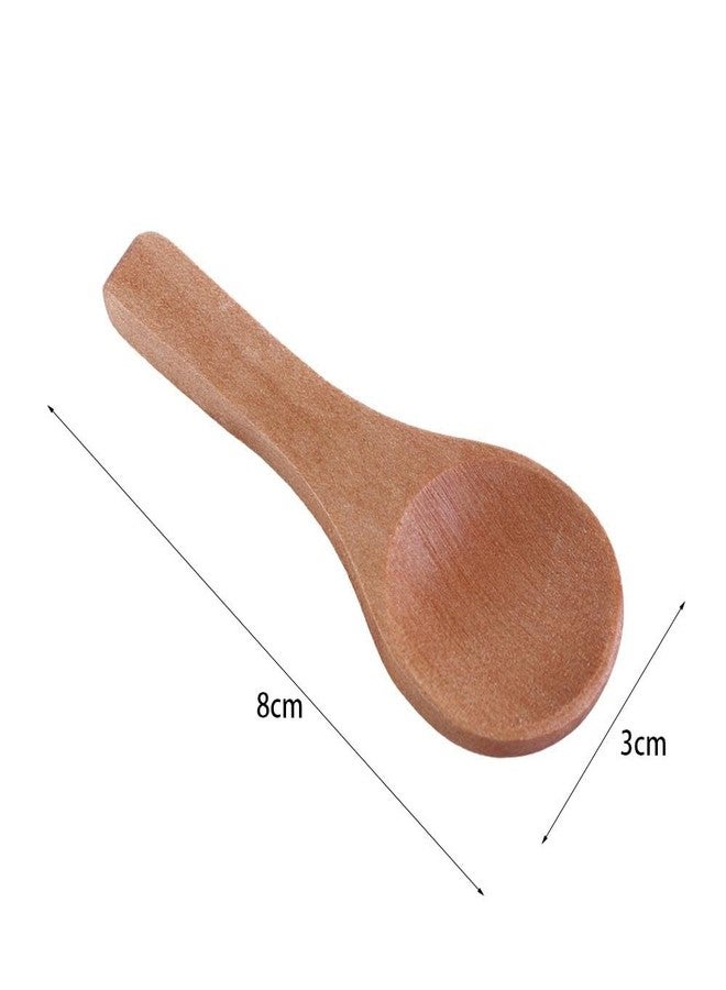 Kopida 20 Pieces Small Wooden Spoons Mini Nature Wooden Honey Teaspoon Condiments Spoons for Kitchen Cooking Seasoning Coffee Tea - Image 2