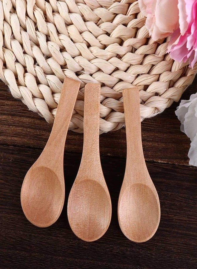 Kopida 20 Pieces Small Wooden Spoons Mini Nature Wooden Honey Teaspoon Condiments Spoons for Kitchen Cooking Seasoning Coffee Tea - Image 4