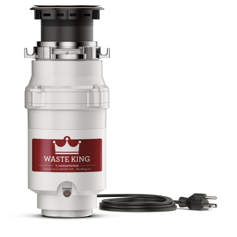 Waste King Garbage Disposal for Kitchen Sink with Power Cord, Compact Food Waste Disposer, L-111 - Image 1