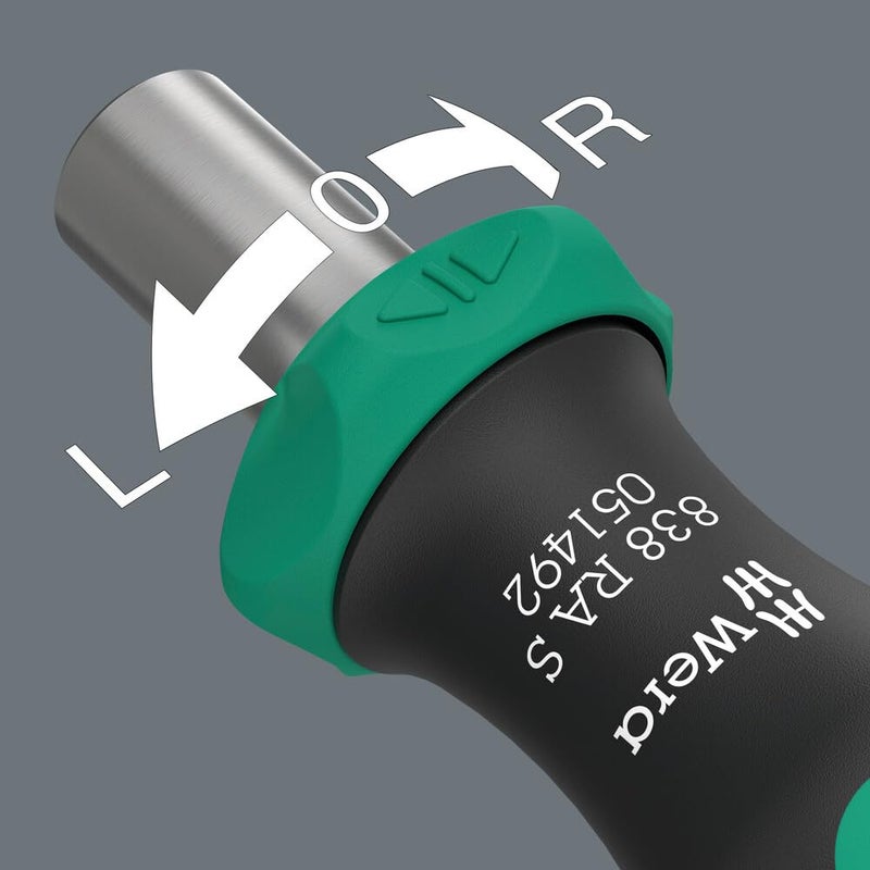 Wera WERA - 05051492001-838 RA S Bitholding Screwdriver with Ratchet functionality, 1/4", 1/4" x 102 mm  - Image 5