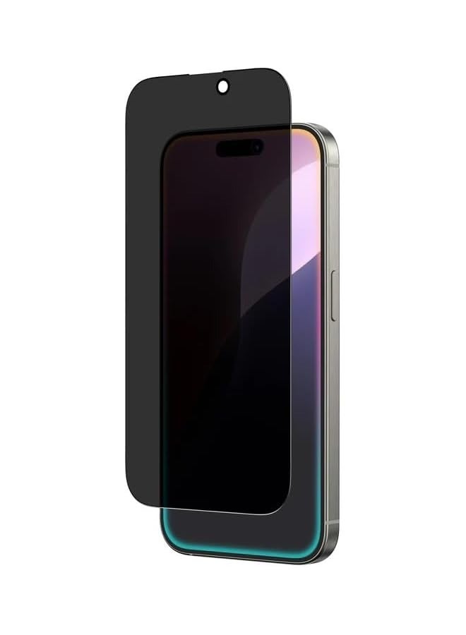 PROMASS Privacy Glass Screen Protector for iPhone 16 Pro max, Anti-Spy, Tempered, 9H Hardness (IPhone 16 Pro max) - Image 1