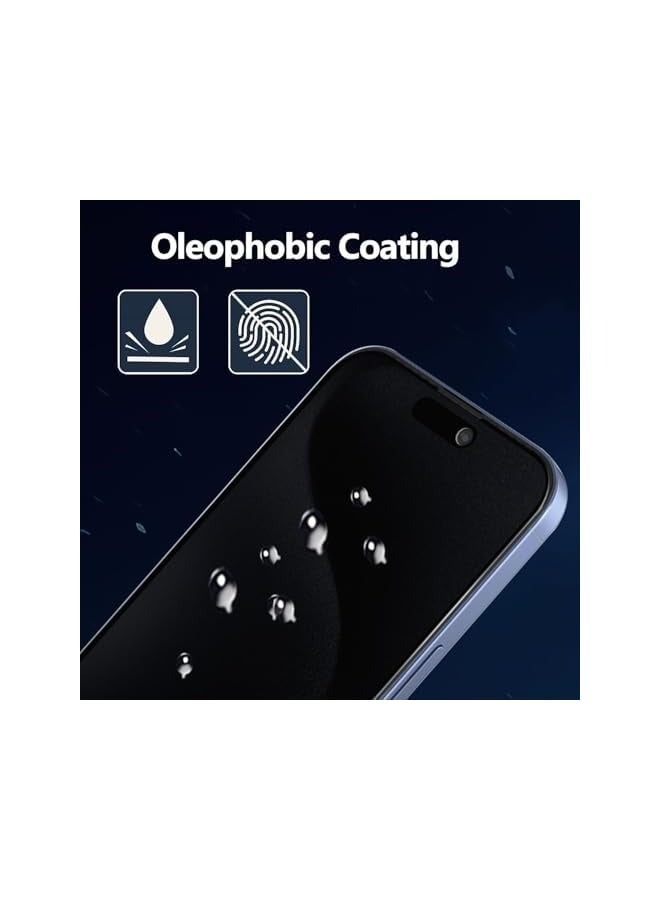 PROMASS Privacy Glass Screen Protector for iPhone 16 Pro max, Anti-Spy, Tempered, 9H Hardness (IPhone 16 Pro max) - Image 3
