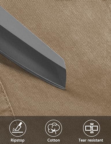 CRYSULLY بنطلونات تكتيكية للرجال من كريسولي 9 جيوب بنطلونات كارجو كاكي للرجال في الهواء الطلق بنطلونات مشي مقاومة للتمزق 36 - Image 5