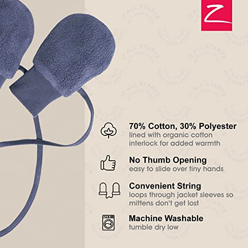 Zutano Unisex Baby Cozie Lined Mitten, Navy, One Size - Image 3