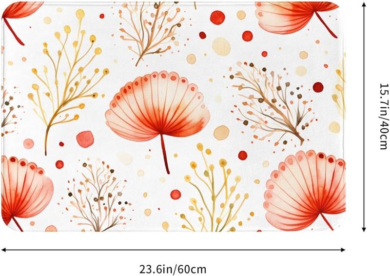 Seashell Water Plants Doormat 16x24 Indoor Outdoor Front Door Mat For Patio Garage Porch - Image 2