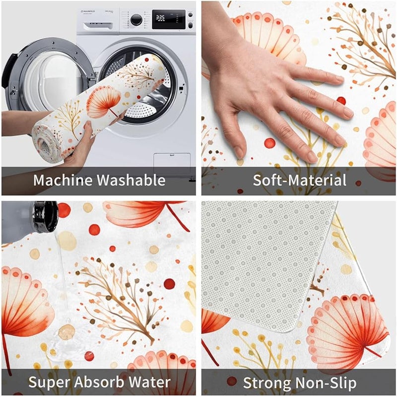 Seashell Water Plants Doormat 16x24 Indoor Outdoor Front Door Mat For Patio Garage Porch - Image 5