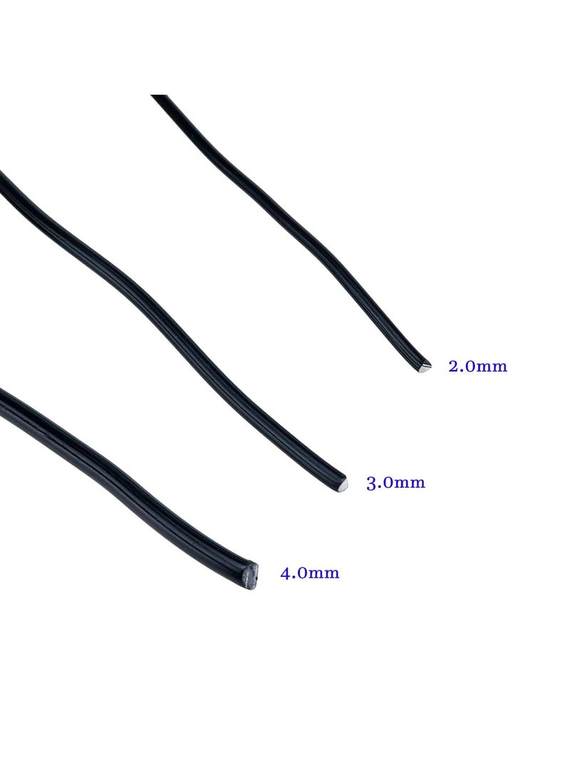 Captaintech 3 Pcs Bonsai Training Wires, Anodized Aluminum Bonsai Training Wires Bonsai Craft Aluminum Wire Bonsai Plant Training Wire for Holding Bonsai Branches Small Trunks (2.0mm, 3.0mm, 4.0mm) - Image 5