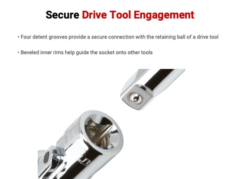 TEKTON Universal Joint Set, 3-Piece (1/4, 3/8, 1/2 in.) | SHA99004 - Image 5