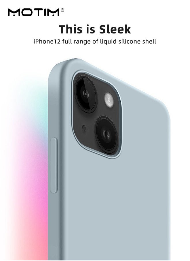 Motim Liquid Silicone Case for iPhone 14/14 Plus Full-Body Protection Soft Gel Rubber Cover Slim Shockproof Anti-Scratch Bumper Phone Case  - Image 5
