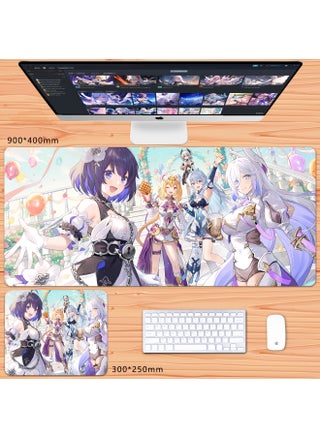 No Overlock Honkai Impact 3 Mouse Pad Extra Large Animation Kiana Dem Lisa Alicia Two-Dimensional Notebook-Color:100x50cm Thickness 3mm-Pattern:White Early Summer Party - pzsku/Z4B2571E4983E0A8D3F85Z/45/1746203529/4e8b6ac3-34e6-4a93-bdfa-10951248befa