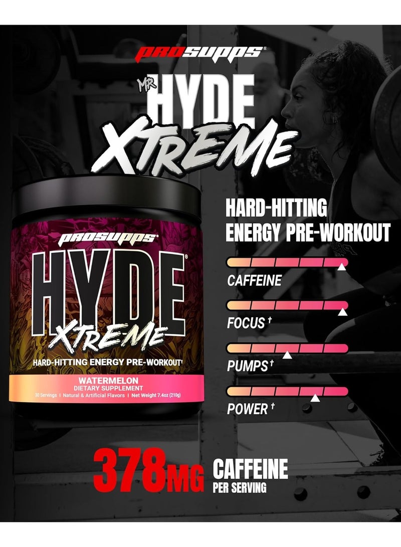 ProSupps Mr. Hyde Xtreme Pre-Workout - Watermelon Rush - (210g) - Image 2