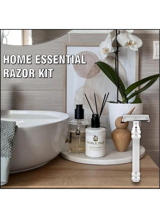 PEARL Men Shaving Double Edge Butterfly Safety Razor Sbf11 (Chrome) - Image 5