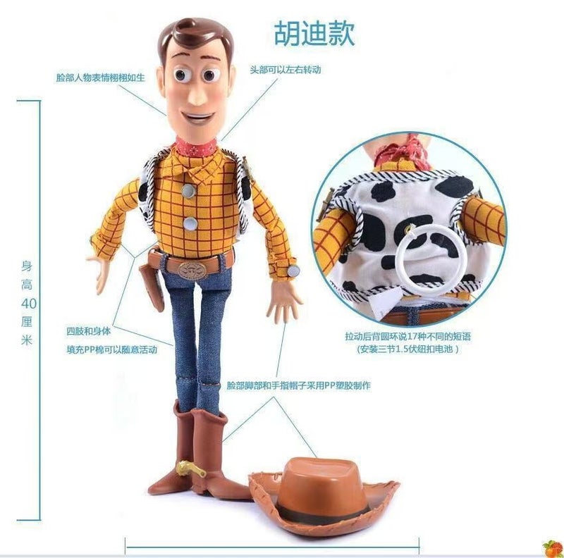 Plush Toy Woody Sheriff Jessie Pull-String Figure Action Model