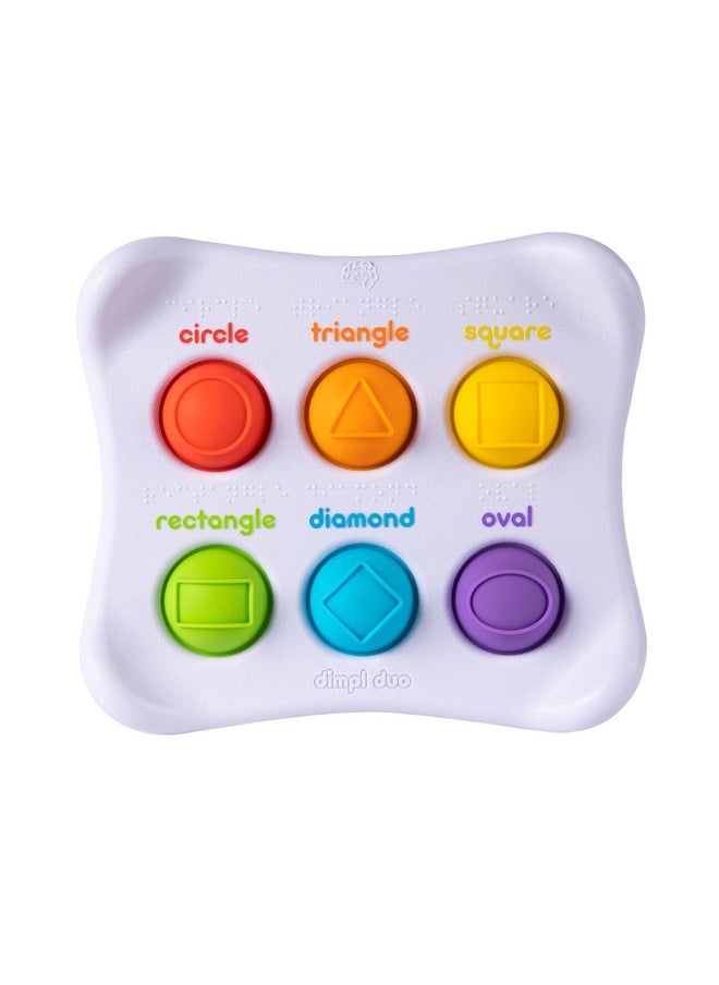 Fat Brain Toys Fat Brain Toys Dimpl Duo, Early Learning Sensory Toy for Babies 1 Year+ & Toddlers, Interactive Baby Toys with Braille, Fidget Toys  - Image 3