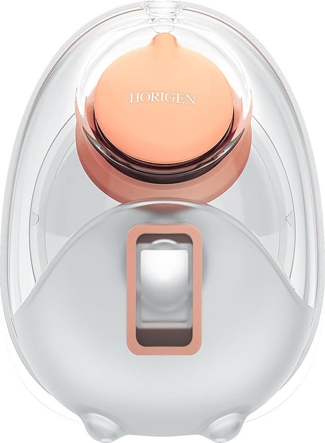 Horigen D6 Milk Bowl, Wearable Breast Pump Breastmilk Storage Bottles with Bottle lid Compatible, Wearable Breast Pump Milk Collector Orange 1pack