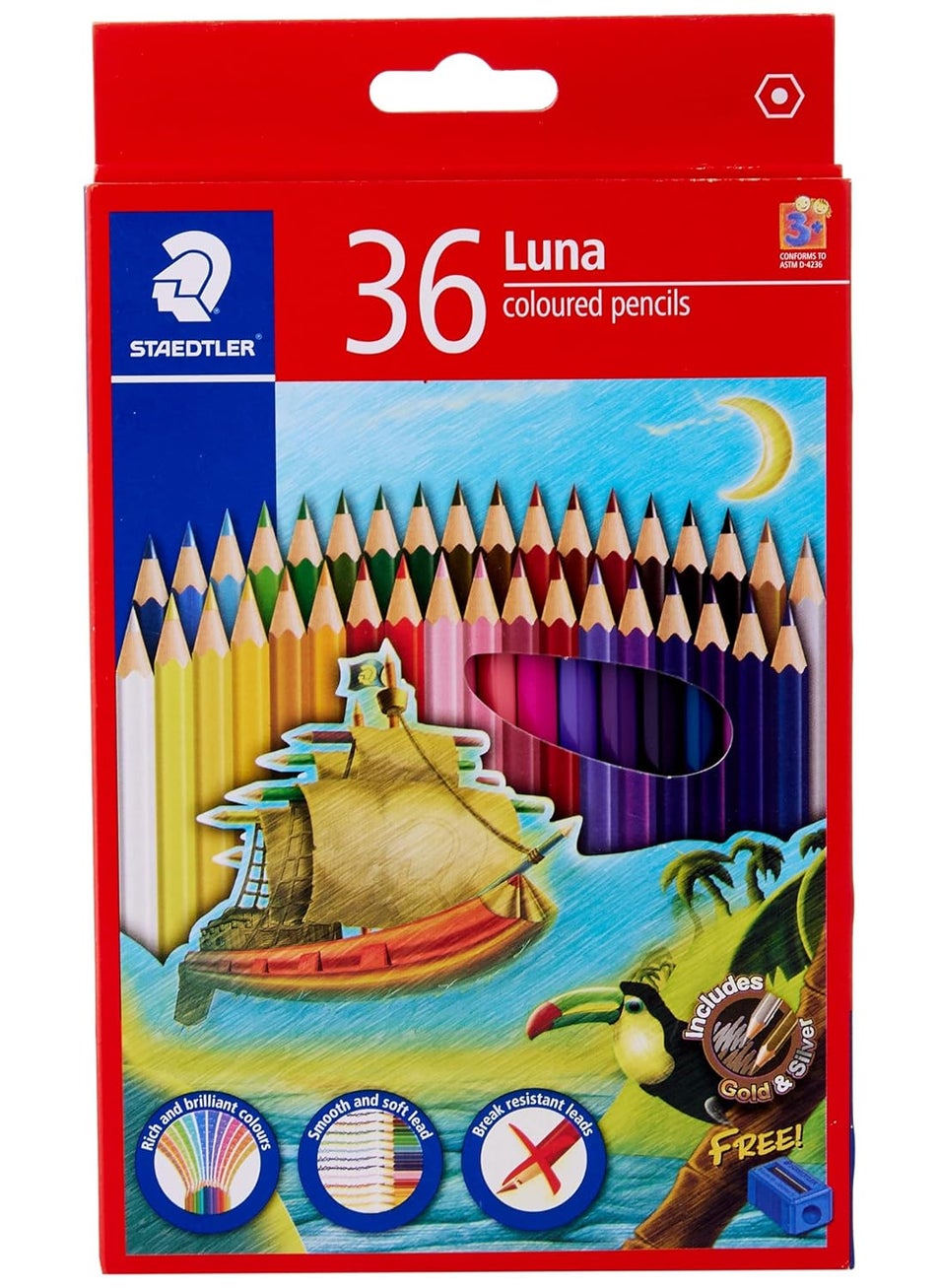 STAEDTLER Staedtler Luna Coloured Pencil Set Pack of 36  - Image 2