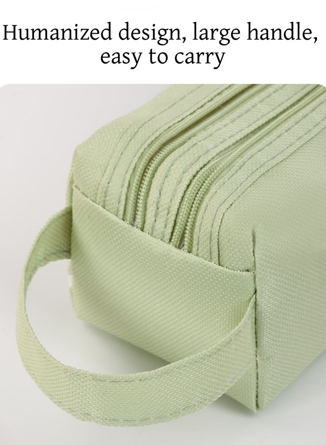 Loquat Double Compartment Oxford Pencil Case, Compact Multi-Pocket Pencil Case, Can Be Used As A Cosmetic Bag, Durable And Dustproof, Suitable For Boys Or Girls, Students, School, College Or Office, - Image 4