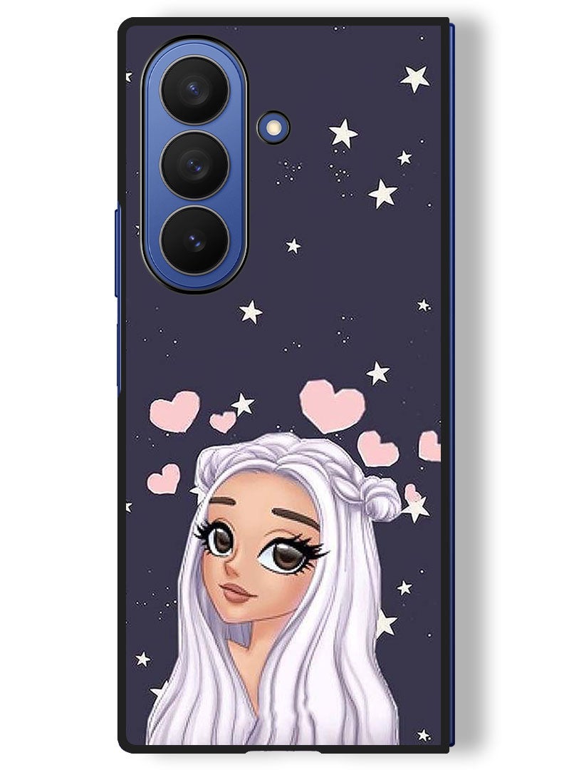 Theodor Case Compatible with Samsung Galaxy Z Fold 7 - 8 Inch Protection Shockproof Bumper Cover Love Star Background - Image 1