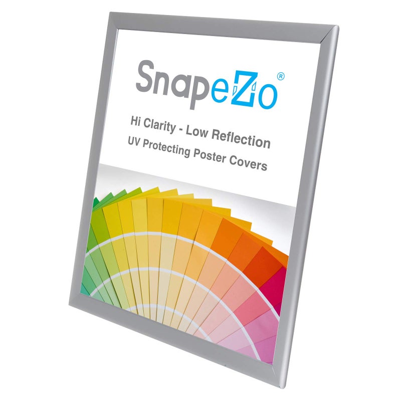 SnapeZo Photo Frame 18x24, Silver, 1.25 Inch Aluminum Profile, Front-Loading Snap Frame, Wall Mounting, Professional Series - Image 4