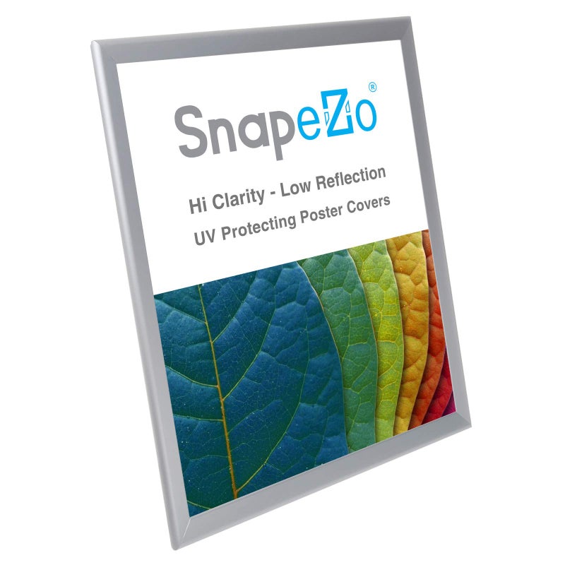 SnapeZo Photo Frame 18x24, Silver, 1.25 Inch Aluminum Profile, Front-Loading Snap Frame, Wall Mounting, Professional Series - Image 3