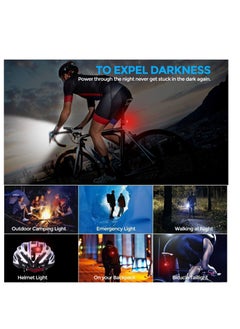 Y&D 2021 Bike Light Set, USB Rechargeable Super Bright LED Waterproof Headlight Front Lights and Back Rear Lights, Easy Mount 4 Mode Cycle Fits All Bicycles  - Image 4