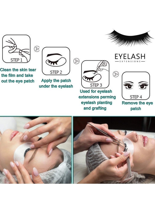 50 Pairs تحت رفادة عين رمش تمديد جل بقع الوبر الحرة لتقوم بها بنفسك كاذبة لاش تمديد الجمال ماكياج هيدروجيل هلام العين بقع - Image 2