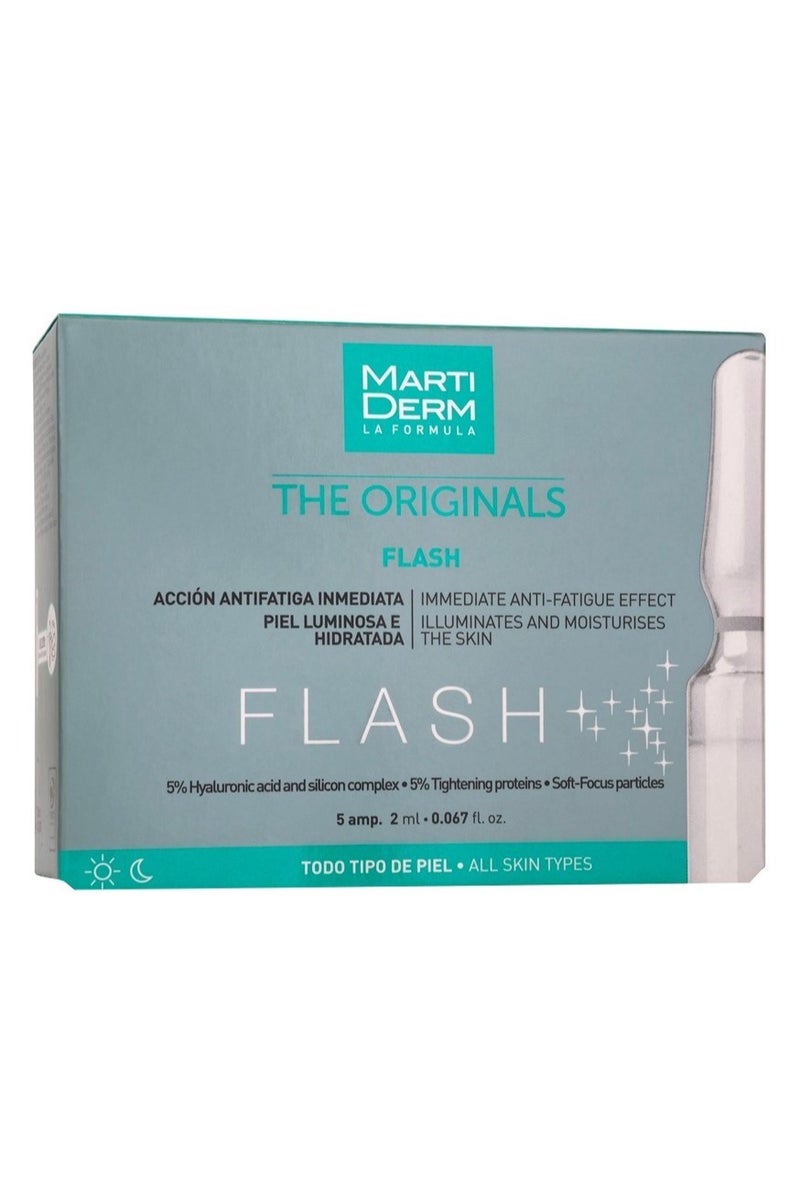 Martiderm The Originals Flash Ampoules Stunning Skin Effect 5*2ml - Image 1