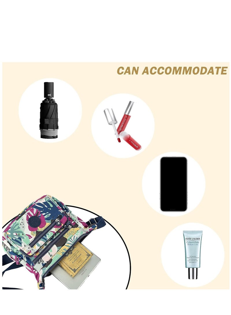 KASTWAVE Women's Waterproof Multi-Pocket Crossbody Handbags Casual Printed Canvas Shoulder Bags for Outdoor - Image 4