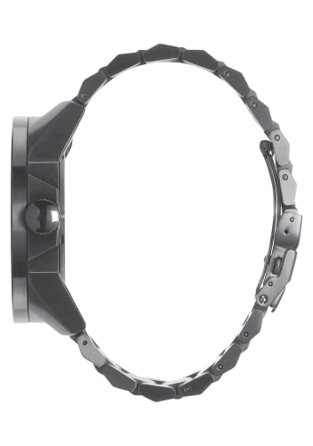 NIXON ساعة نيكستون كوربورال SS A3461062-00. لون رمادي مطفي وأسود للرجال (وجه ساعة رمادي مطفي وأسود بحجم 48 مم. حزام رمادي بحجم 24 مم) - Image 2