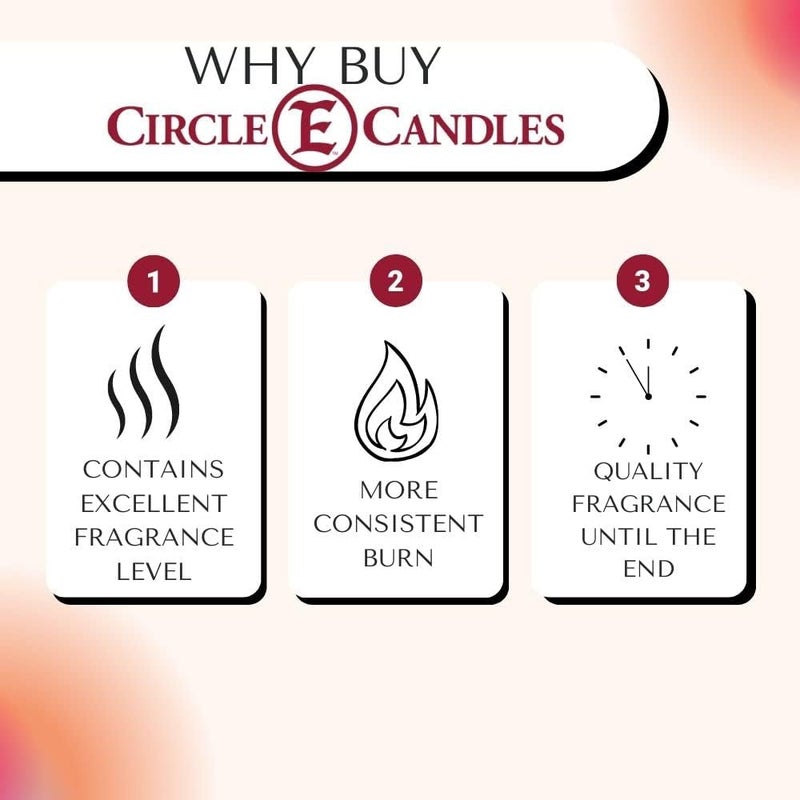 Circle E Candles عطر طائر الجنة، شمعة سفر بحجم صغير جداً، 4 أونصات، فتيل واحد - Image 1