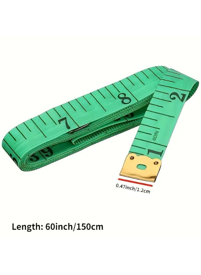 Plastic Tape Measure Multicolor, Soft Tailor's Measuring Tape for Chest and Waist Measurements or measuring curved surfaces.measuring up to 150 cm,( 60 inches )