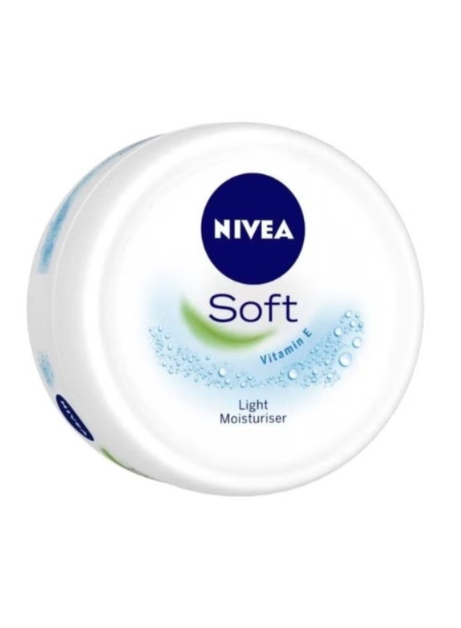 Nivea Soft Moisturizing Cream Pack of 2 (2x200ml) – Lightweight Hydration for Face, Body & Hands - Image 3