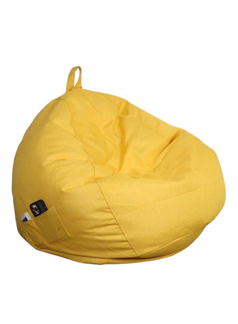 صحاره كرسي بين باج كبير للكبار بجيب جانبي – قماش كتان فاخر قابل للغسل – قاعدة 80 سم × ارتفاع 120 سم - Image 1