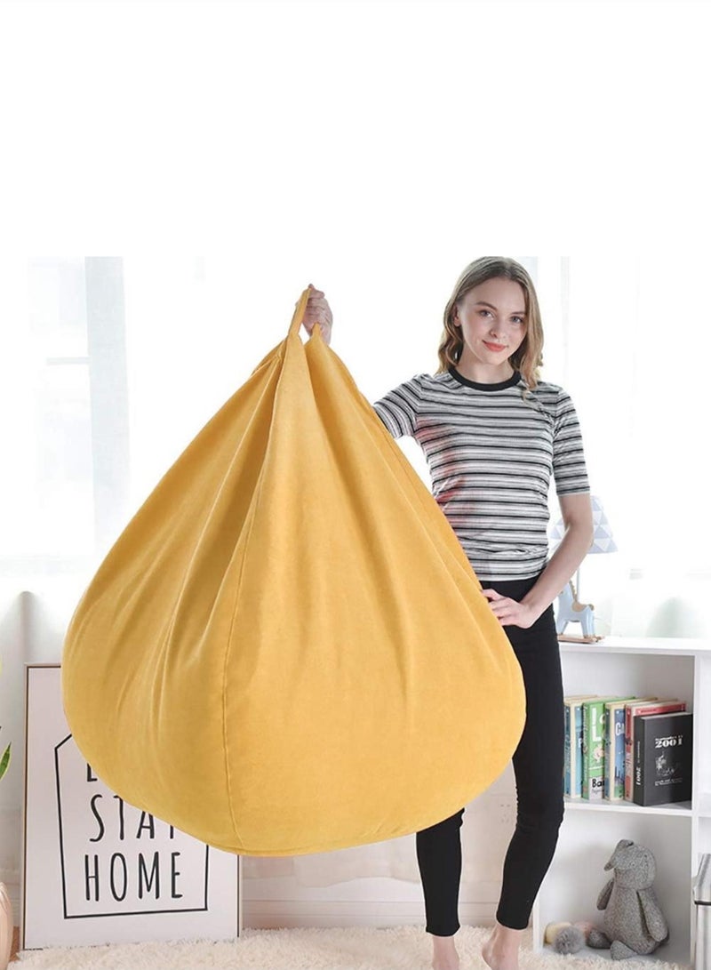 صحاره كرسي بين باج كبير للكبار بجيب جانبي – قماش كتان فاخر قابل للغسل – قاعدة 80 سم × ارتفاع 120 سم - Image 3