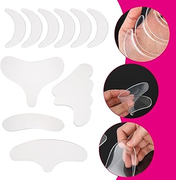 YQQYG 11 Pcs Forehead Wrinkle Patches Silicone Face Patches Reusable Anti Wrinkle Patches Silicone Wrinkle Patches for Wrinkles Smoothing AntiAgeing - Image 3