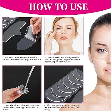 YQQYG 11 Pcs Forehead Wrinkle Patches Silicone Face Patches Reusable Anti Wrinkle Patches Silicone Wrinkle Patches for Wrinkles Smoothing AntiAgeing - Image 5