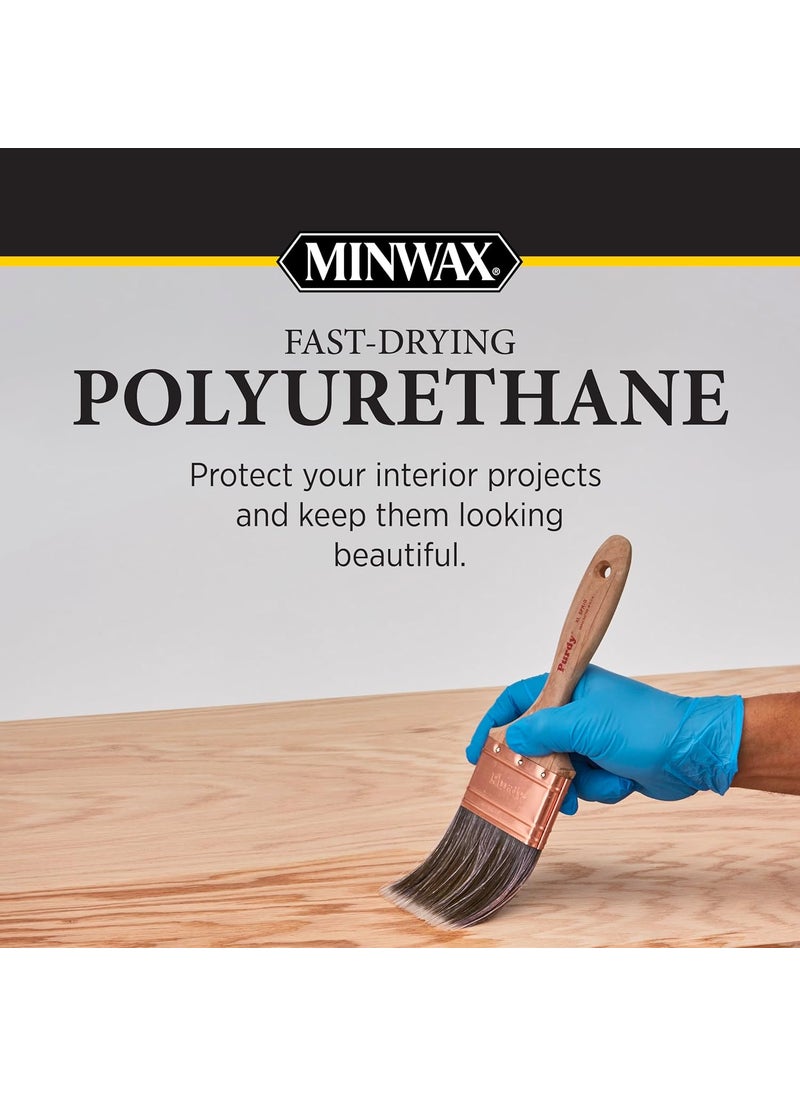 Minwax Minwax Fast Drying Polyurethane Spray Protective Wood Finish Clear SemiGloss 115 oz Aerosol CanPackaging May Vary  - Image 2