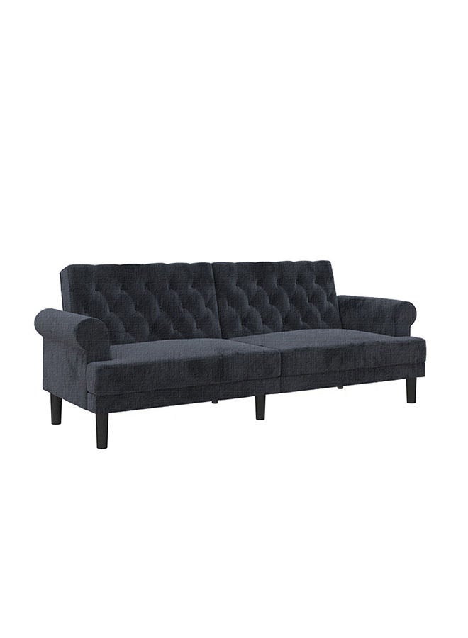 In-House Nutella | Sofabed 2 in 1 Upholstered In Linen - Dark Grey - Image 1
