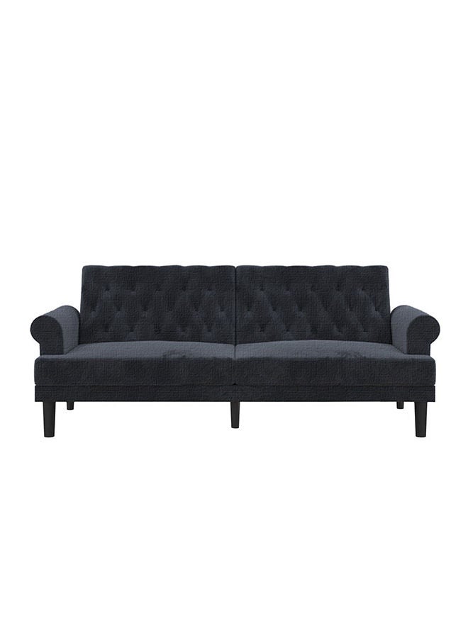 In-House Nutella | Sofabed 2 in 1 Upholstered In Linen - Dark Grey - Image 5