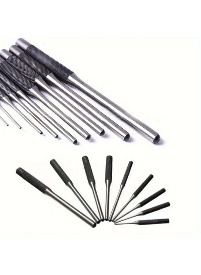 9Pcs Professional Hollow End Steel Punch And Chisel Set With Roll Pins - Image 5