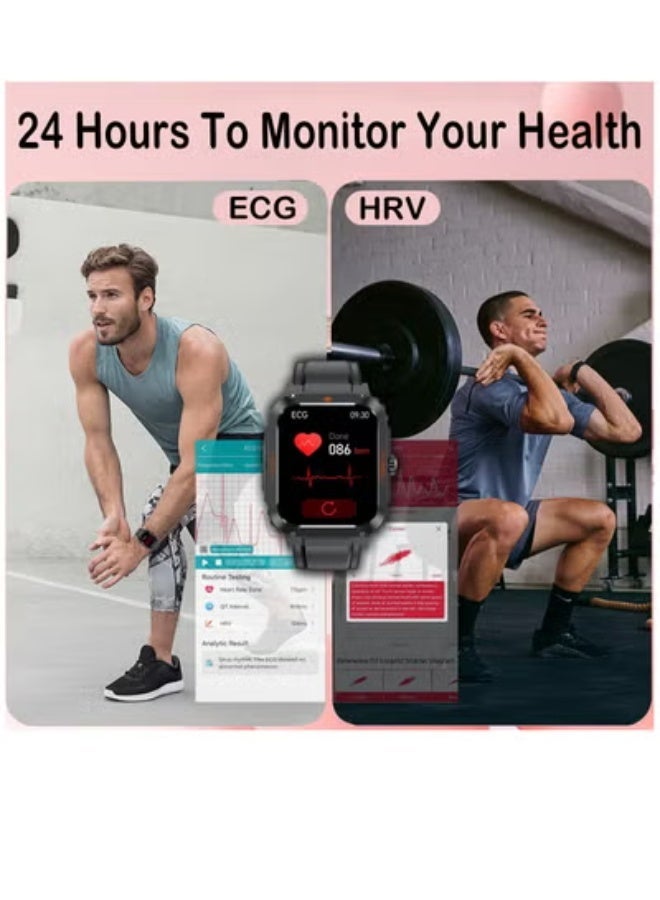 Blood Sugar Monitoring Smart Watch with ECG, HRV, Heart Rate, Blood Oxygen & Blood Pressure Tracking – 1.92" Bluetooth Call Fitness Smartwatch for Men & Women Compatible with Android/iPhone - Image 5