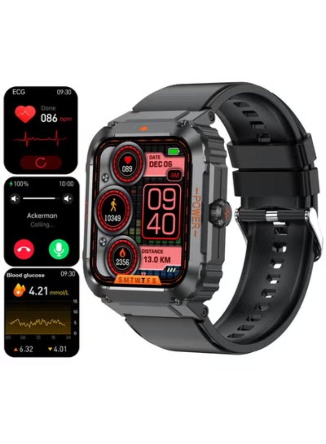 Blood Sugar Monitoring Smart Watch with ECG, HRV, Heart Rate, Blood Oxygen & Blood Pressure Tracking – 1.92" Bluetooth Call Fitness Smartwatch for Men & Women Compatible with Android/iPhone - Image 1