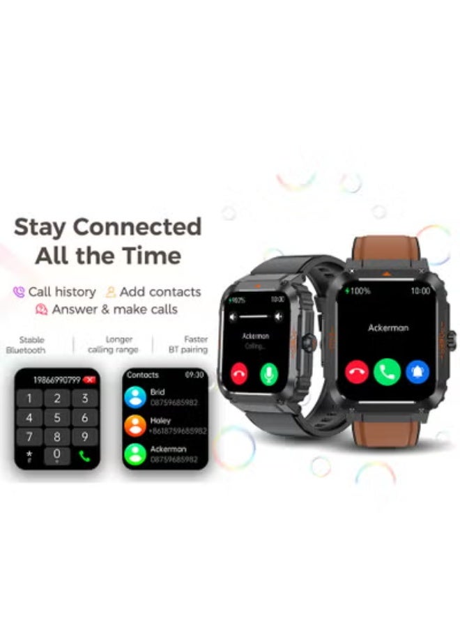 Blood Sugar Monitoring Smart Watch with ECG, HRV, Heart Rate, Blood Oxygen & Blood Pressure Tracking – 1.92" Bluetooth Call Fitness Smartwatch for Men & Women Compatible with Android/iPhone - Image 2